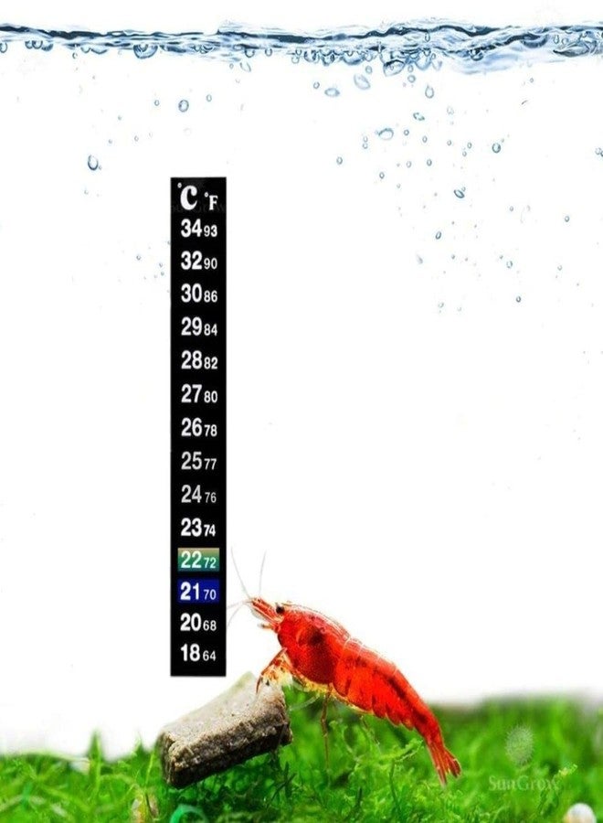 VAYINATO PetzLifeworld Aquarium Fish Tank Sticker Thermometer (Pack of 1) - Image 1
